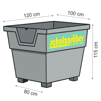 Clipart Container neu mit Maß